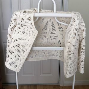 Maje lace cardigan size 2